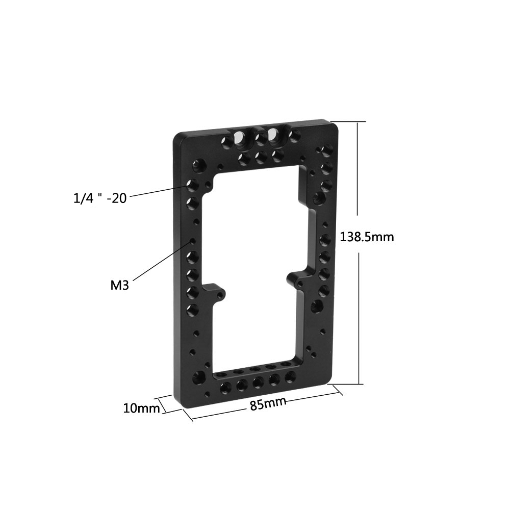 CAMVATE Double-faced Battery Plate Annular Type With Adjustable 15mm Rod Clamp 360° Swivel