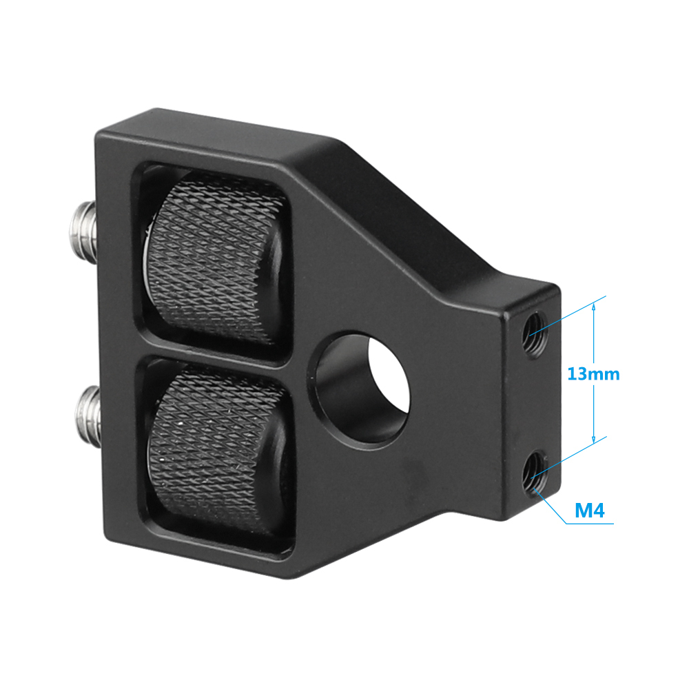 CAMVATE Triangle Connection Mount With 1/4"-20 Thumbscrews For DSLR Camera Cage Wooden Handgrip