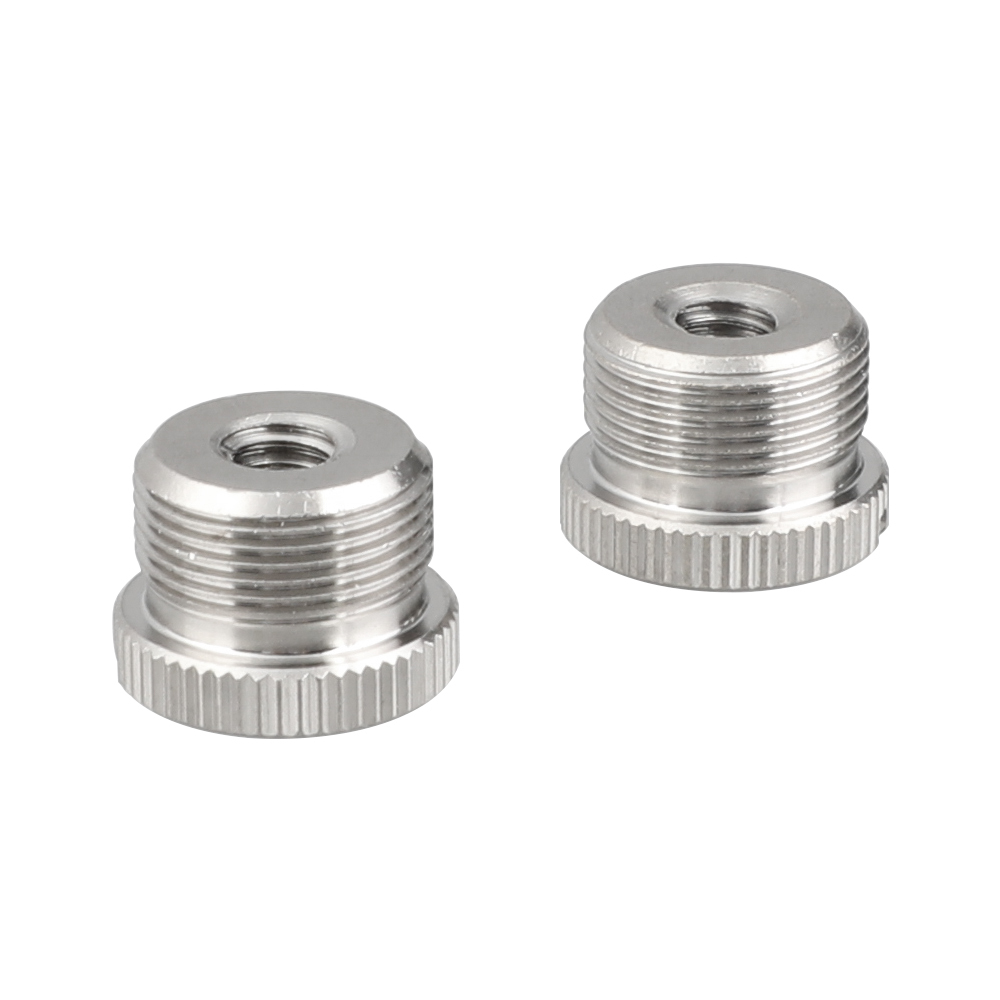 CAMVATE 5/8''-27 Male To 1/4''-20 Female Screw Adapter For Microphone Stand (2 Pieces)