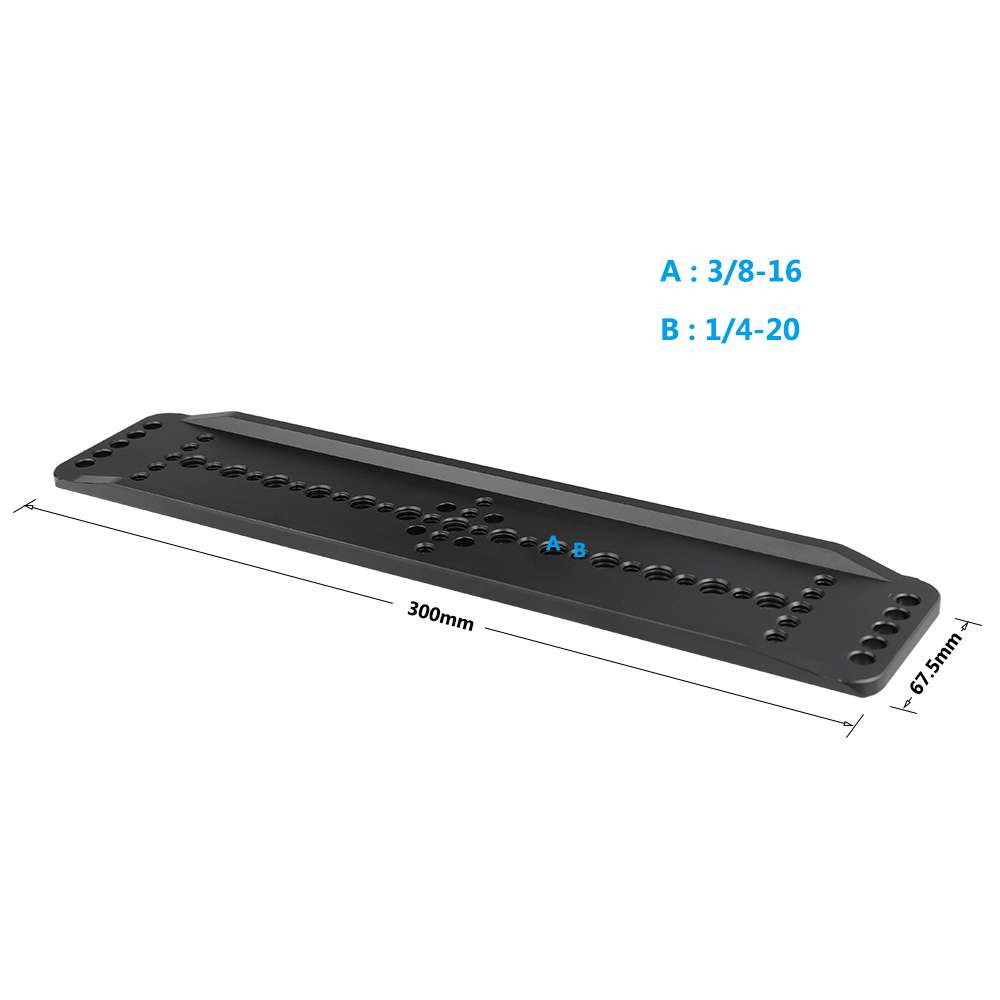 CAMVATE Standard ARRI 12" Dovetail Bridge Sled Plate For DSLR Camera / Camcorder Shoulder Mount Rig