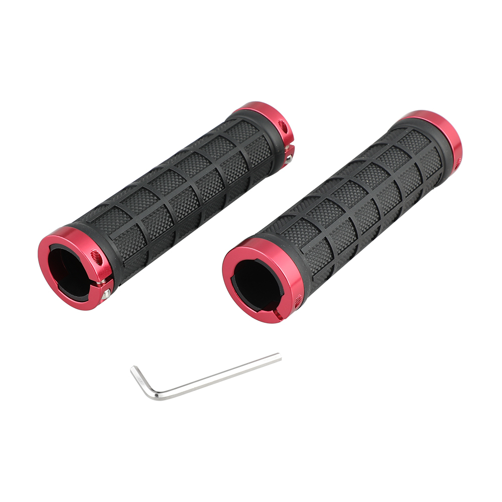 CAMVATE Rubber Hand Grip Replacement With Red Locking Ring For DSLR Camera Cage (A Pair)