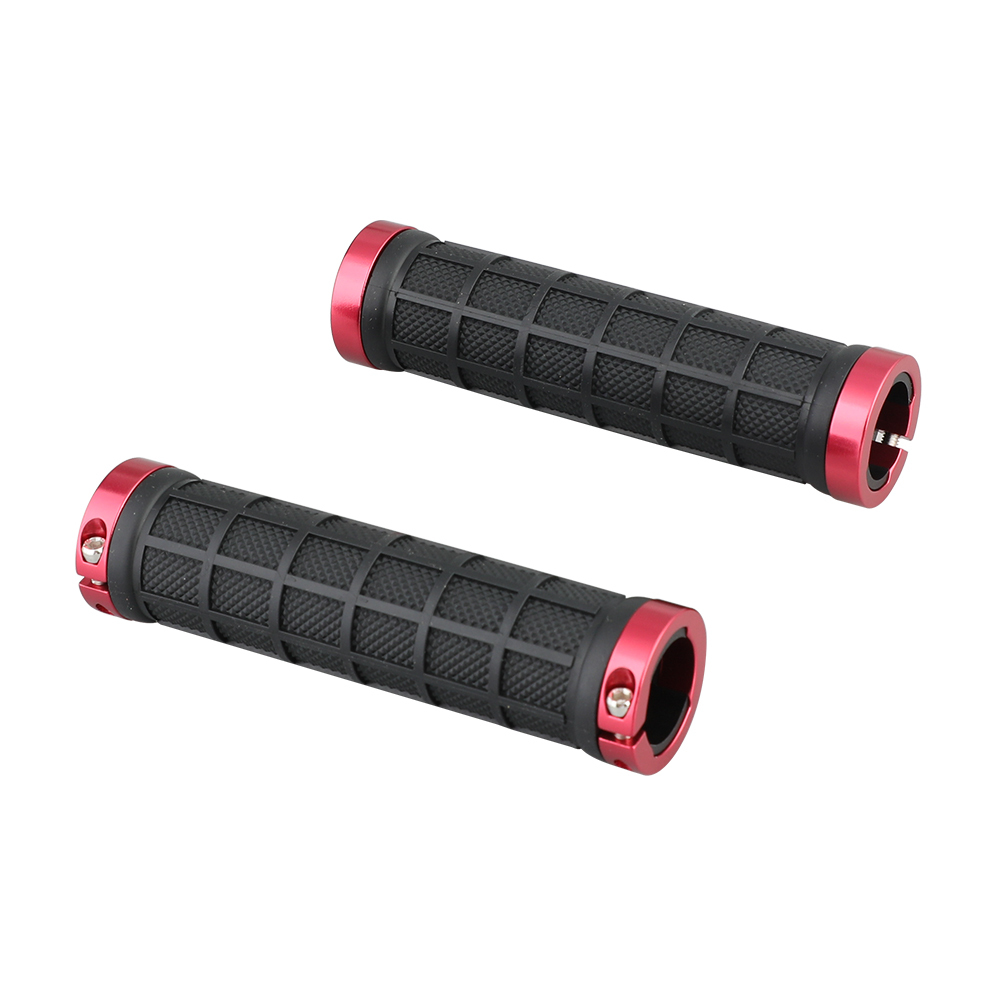 CAMVATE Rubber Hand Grip Replacement With Red Locking Ring For DSLR Camera Cage (A Pair)