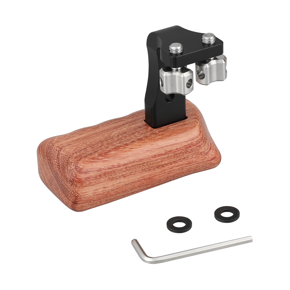 CAMVATE Reversible Wooden Hand Grip Medium Size With 1/4"-20 Thumbscrew Knob (Right Side)