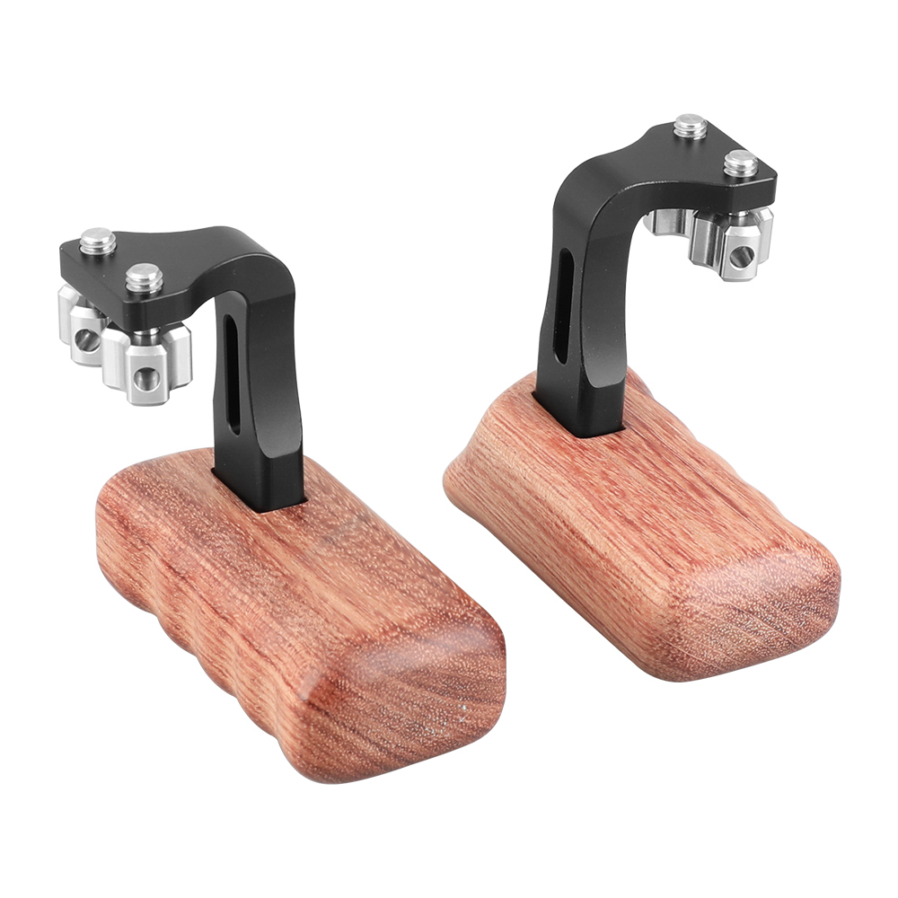 CAMVATE Reversible Wooden Hand Grip Medium Size With 1/4"-20 Thumbscrew Knob (Left & Right)