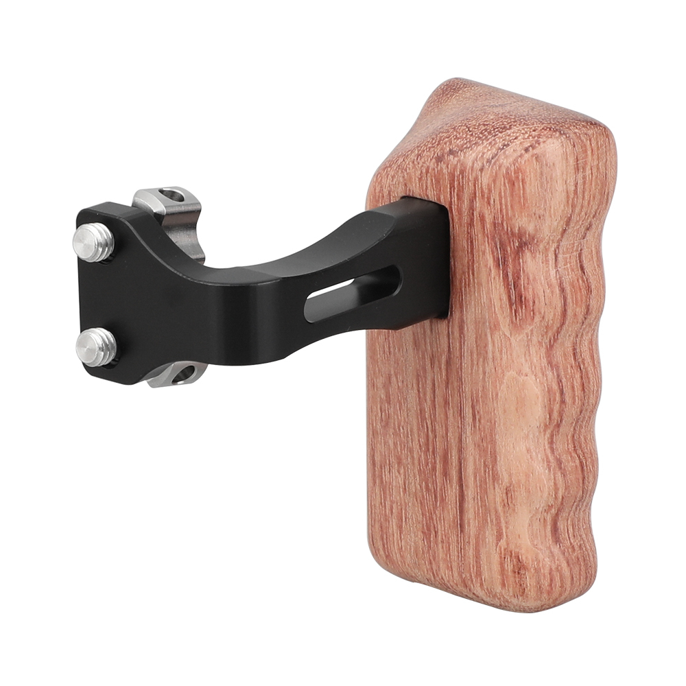 CAMVATE Reversible Wooden Hand Grip Medium Size With 1/4"-20 Thumbscrew Knob (Left Side)