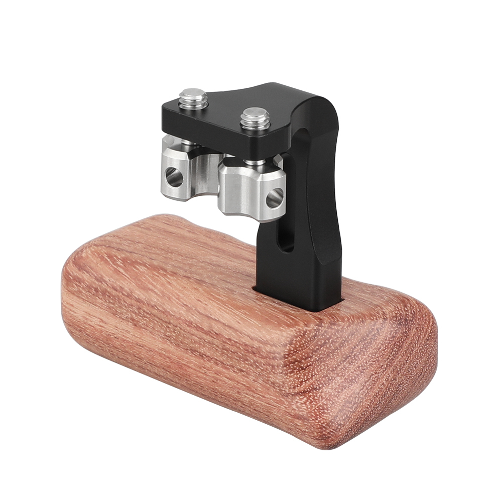 CAMVATE Reversible Wooden Hand Grip Medium Size With 1/4"-20 Thumbscrew Knob (Right Side)