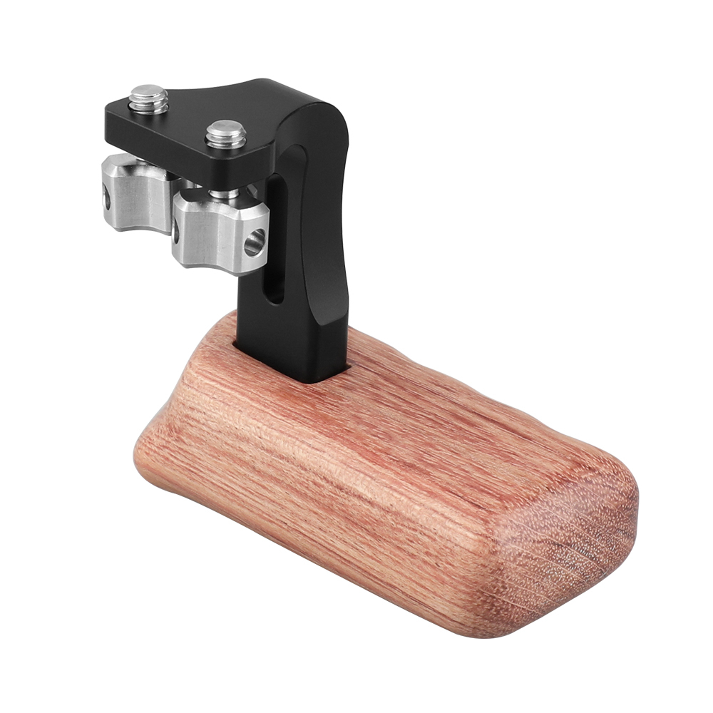 CAMVATE Reversible Wooden Hand Grip Medium Size With 1/4"-20 Thumbscrew Knob (Left Side)