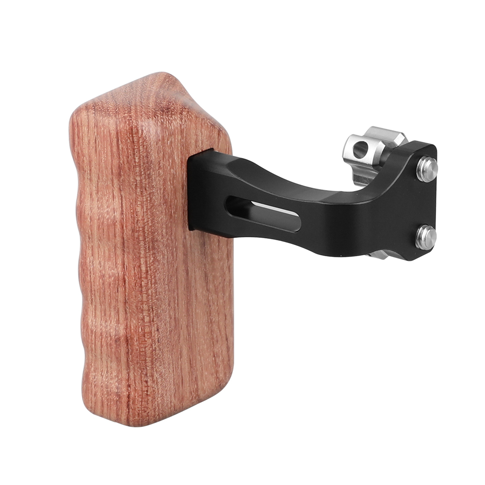 CAMVATE Reversible Wooden Hand Grip Medium Size With 1/4"-20 Thumbscrew Knob (Right Side)