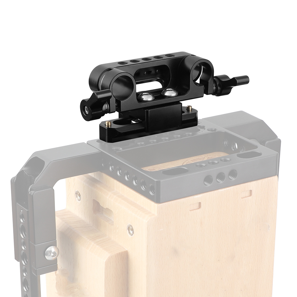 CAMVATE 15mm Dual Rod Clamp Adapter + Quick Release NATO Clamp & 70mm Safety Rail