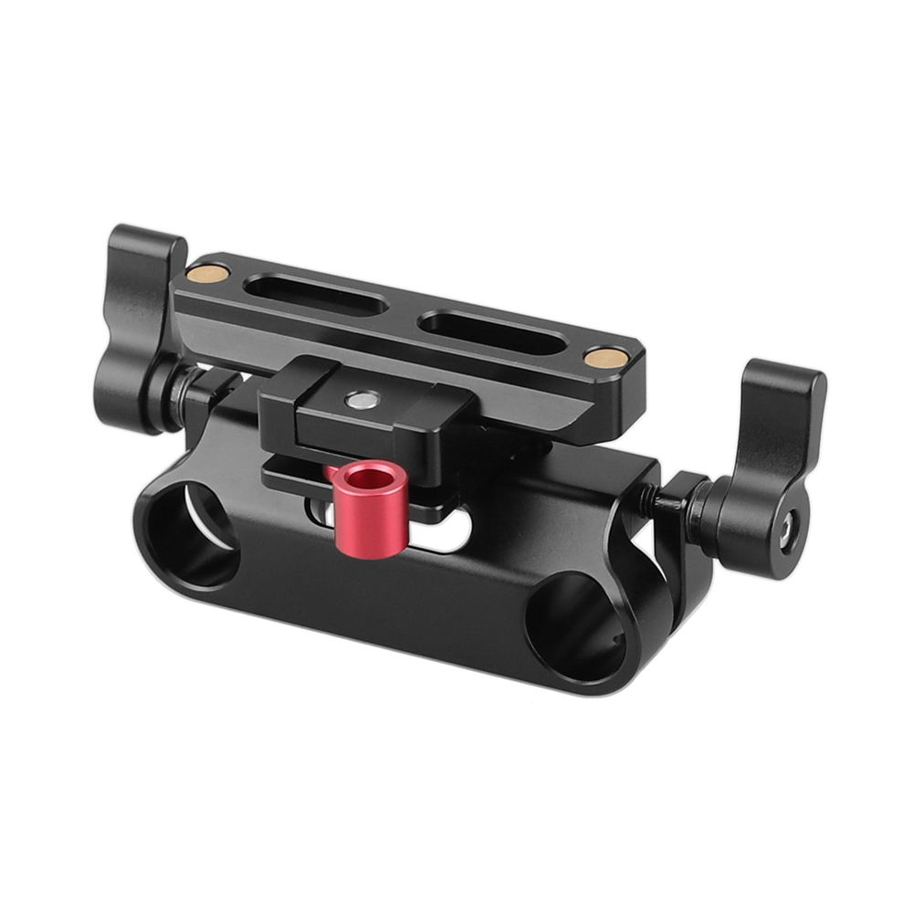 CAMVATE 15mm Dual Rod Clamp Adapter + Quick Release NATO Clamp & 70mm Safety Rail