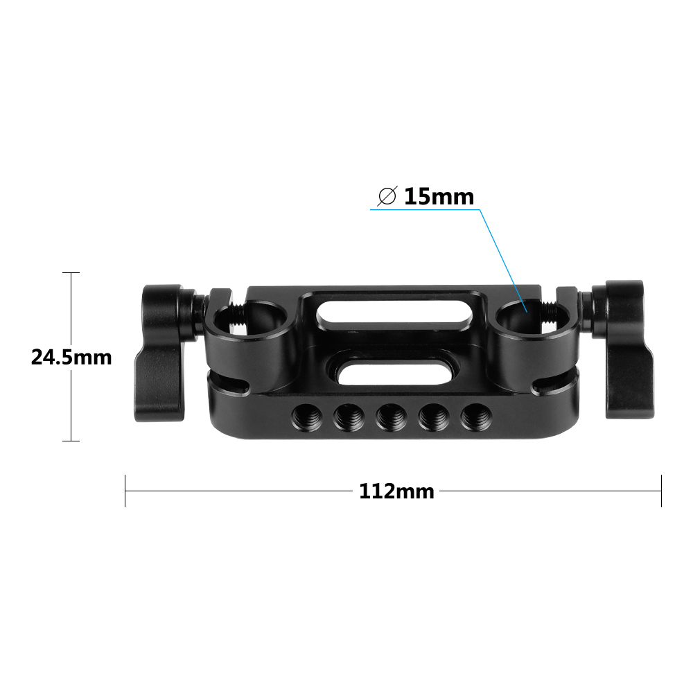 CAMVATE Top  Side Cheese Handgrip With 15mm Dual Rod Clamp Adapter For DSLR Camera Cage Rig