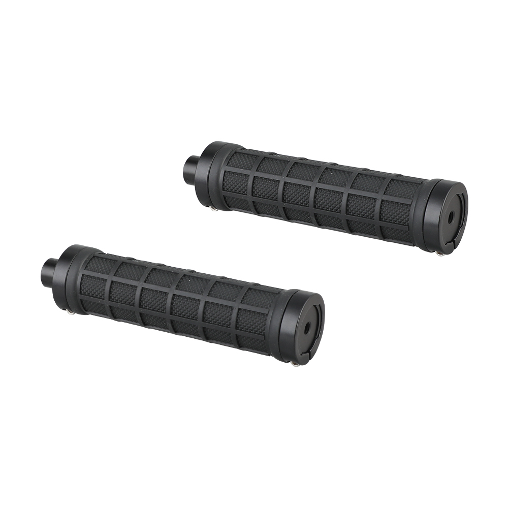 CAMVATE Rubber Hand Grip With 15mm Rod & 1/4"-20 Mounting Points For DSLR Camera Shoulder Mount Rig (Black Fixing Ring)