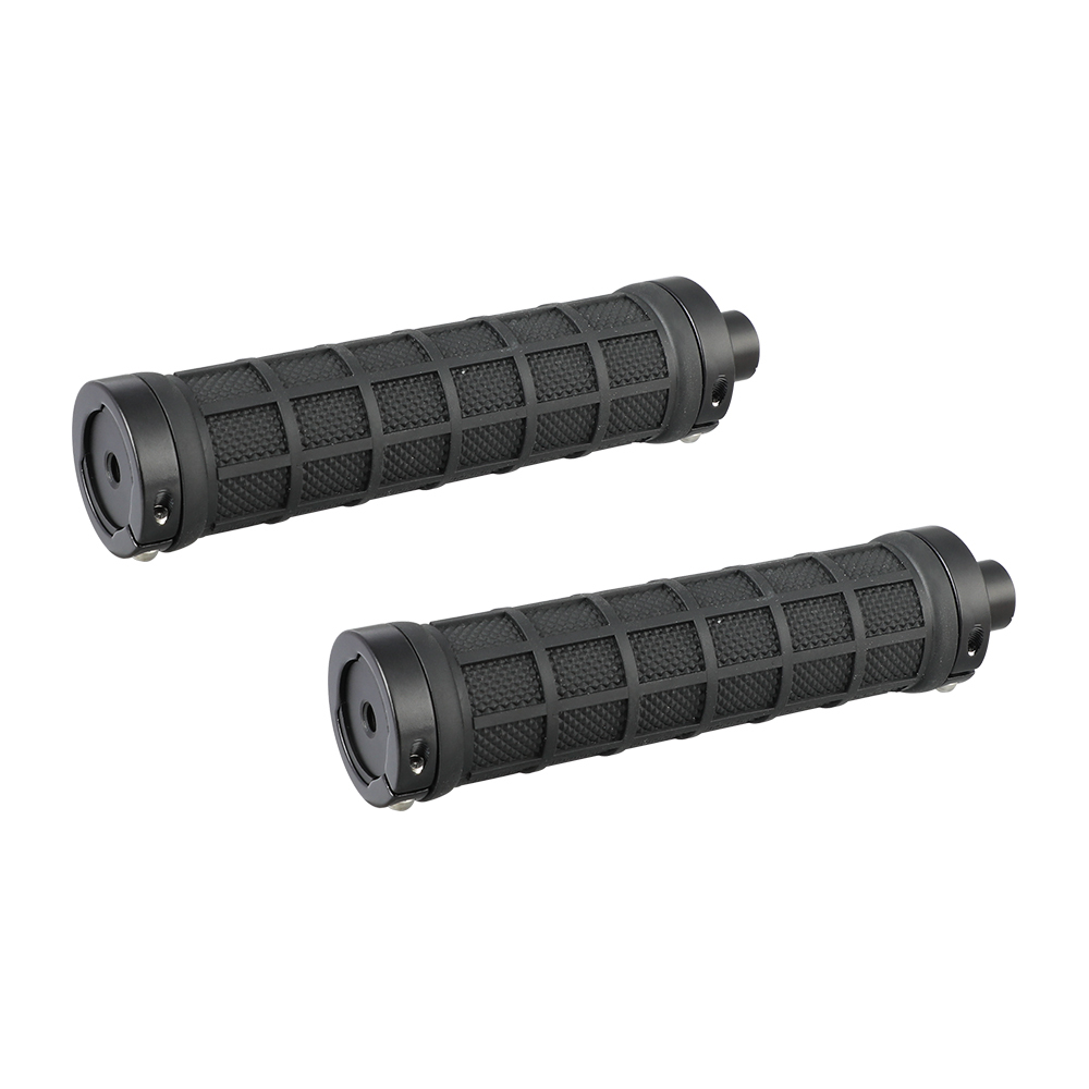 CAMVATE Rubber Hand Grip With 15mm Rod & 1/4"-20 Mounting Points For DSLR Camera Shoulder Mount Rig (Black Fixing Ring)