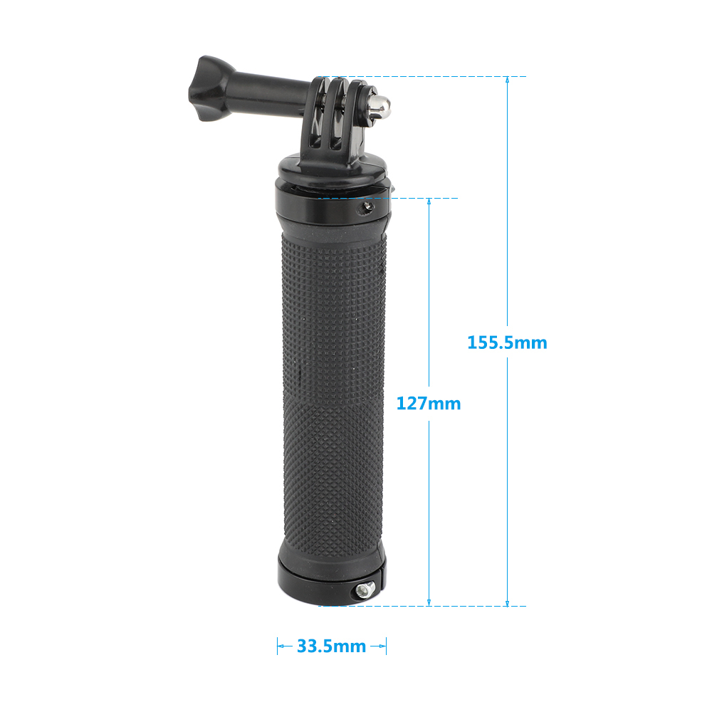 CAMVATE Universal Rubber Handgrip With Monopod Support Mount Adapter For GoPro HD HERO 1 2 3 4 Camera