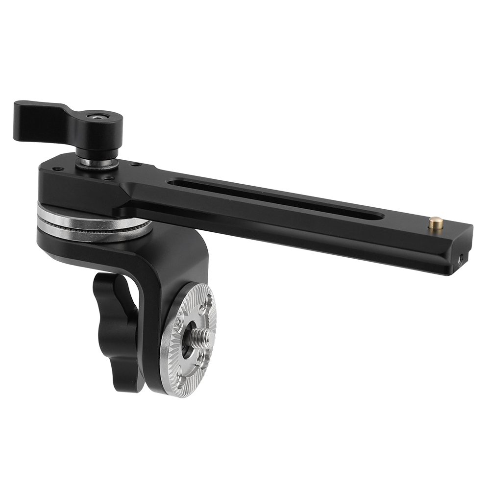 CAMVATE 120mm NATO Rail + Dual ARRI Rosettes Connection Vertical Type M6 Thumbscrew Mount