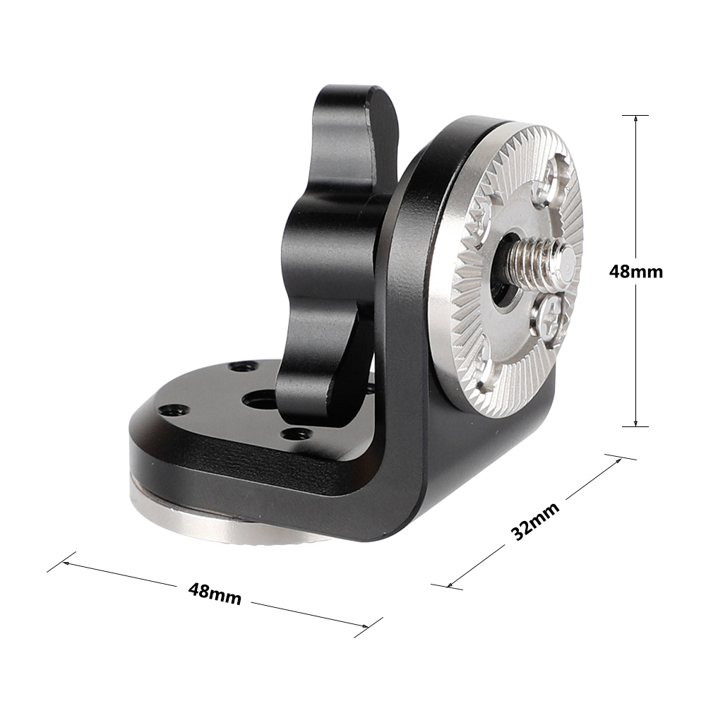 CAMVATE 120mm NATO Rail + Dual ARRI Rosettes Connection Vertical Type M6 Thumbscrew Mount