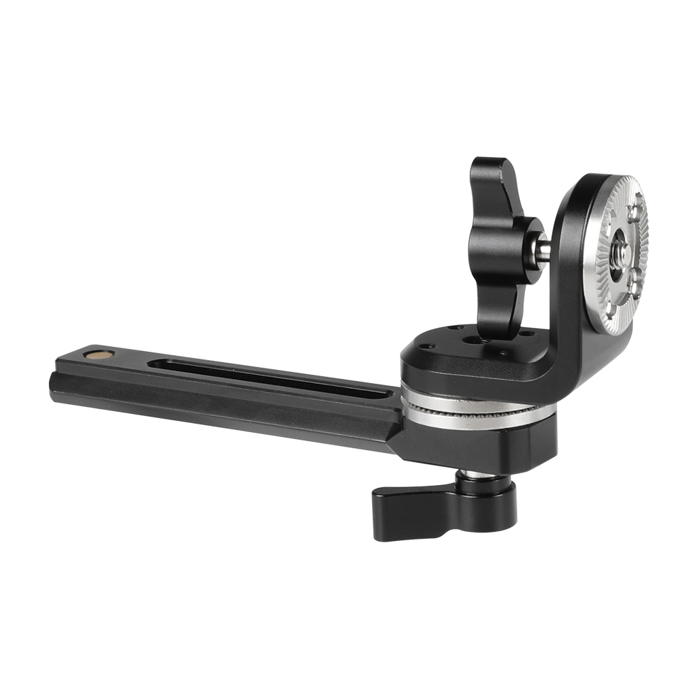 CAMVATE 120mm NATO Rail + Dual ARRI Rosettes Connection Vertical Type M6 Thumbscrew Mount