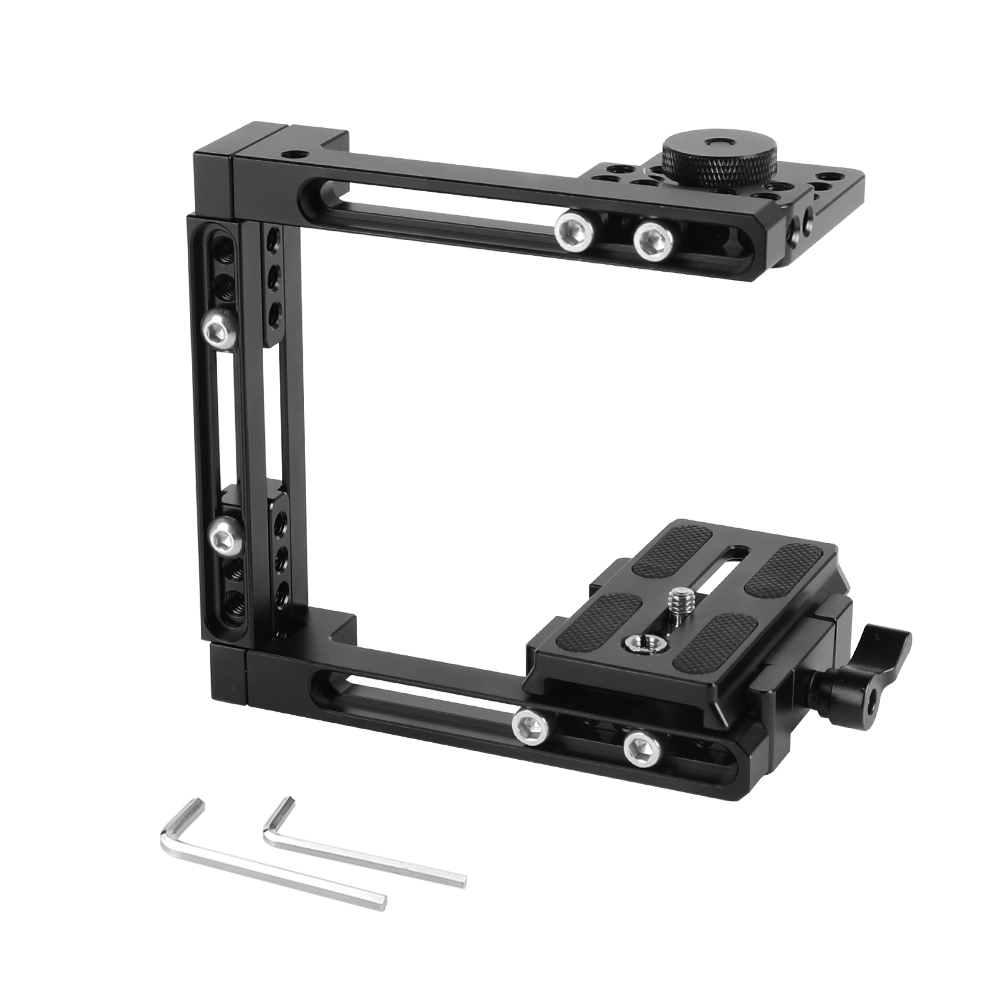CAMVATE Self-configuration Half Cage Kit With QR Manfrotto Plate For Nikon D3200 / D3300 / D5200 / D5500 / D7000 / D7100 etc