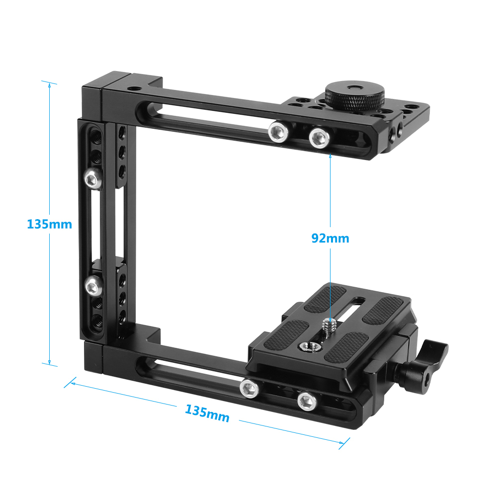 CAMVATE Self-configuration Half Cage Kit With QR Manfrotto Plate For Nikon D3200 / D3300 / D5200 / D5500 / D7000 / D7100 etc