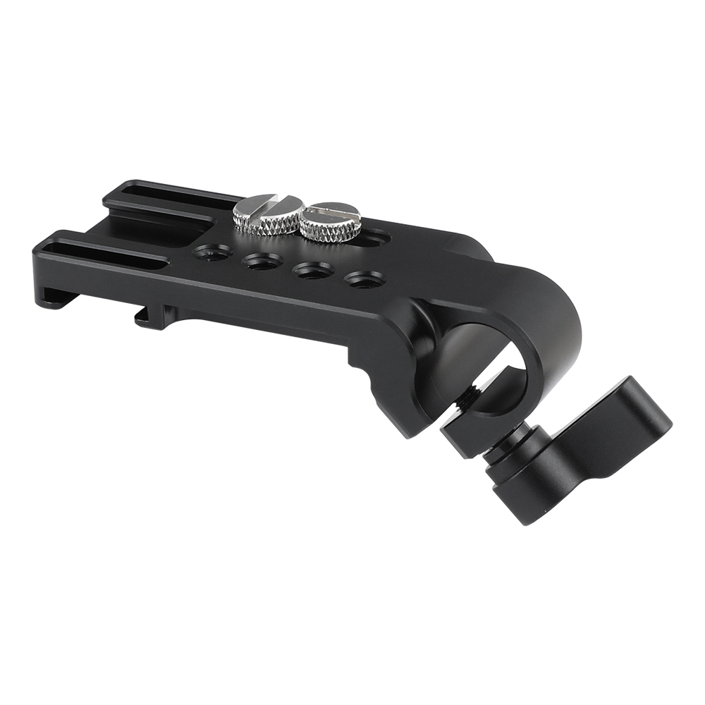 CAMVATE Versatile Extension Plate With 15mm Single Rod Clamp & Double-sided Shoe Mounts & 1/4" 3/8" Mounting Studs