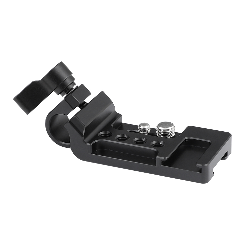 CAMVATE Versatile Extension Plate With 15mm Single Rod Clamp & Double-sided Shoe Mounts & 1/4" 3/8" Mounting Studs