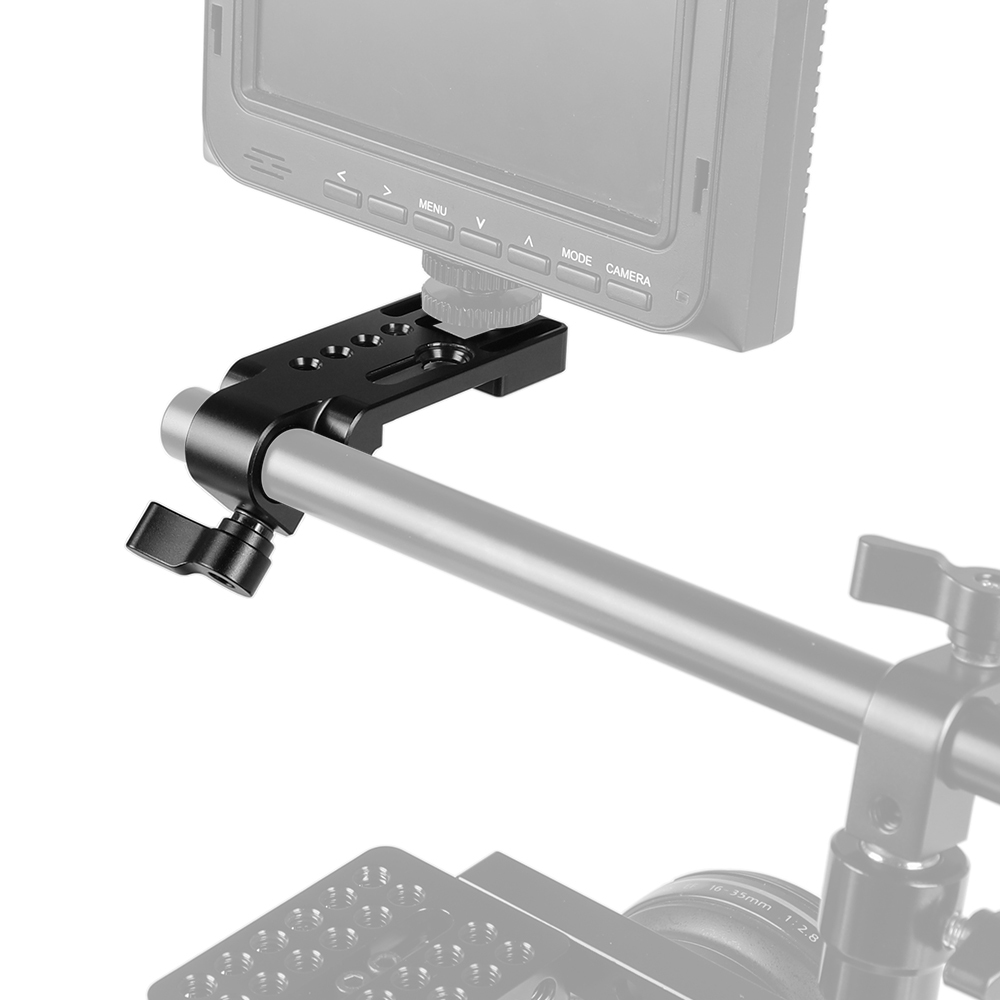 CAMVATE Versatile Extension Plate With 15mm Single Rod Clamp & Double-sided Shoe Mounts & 1/4" 3/8" Mounting Studs
