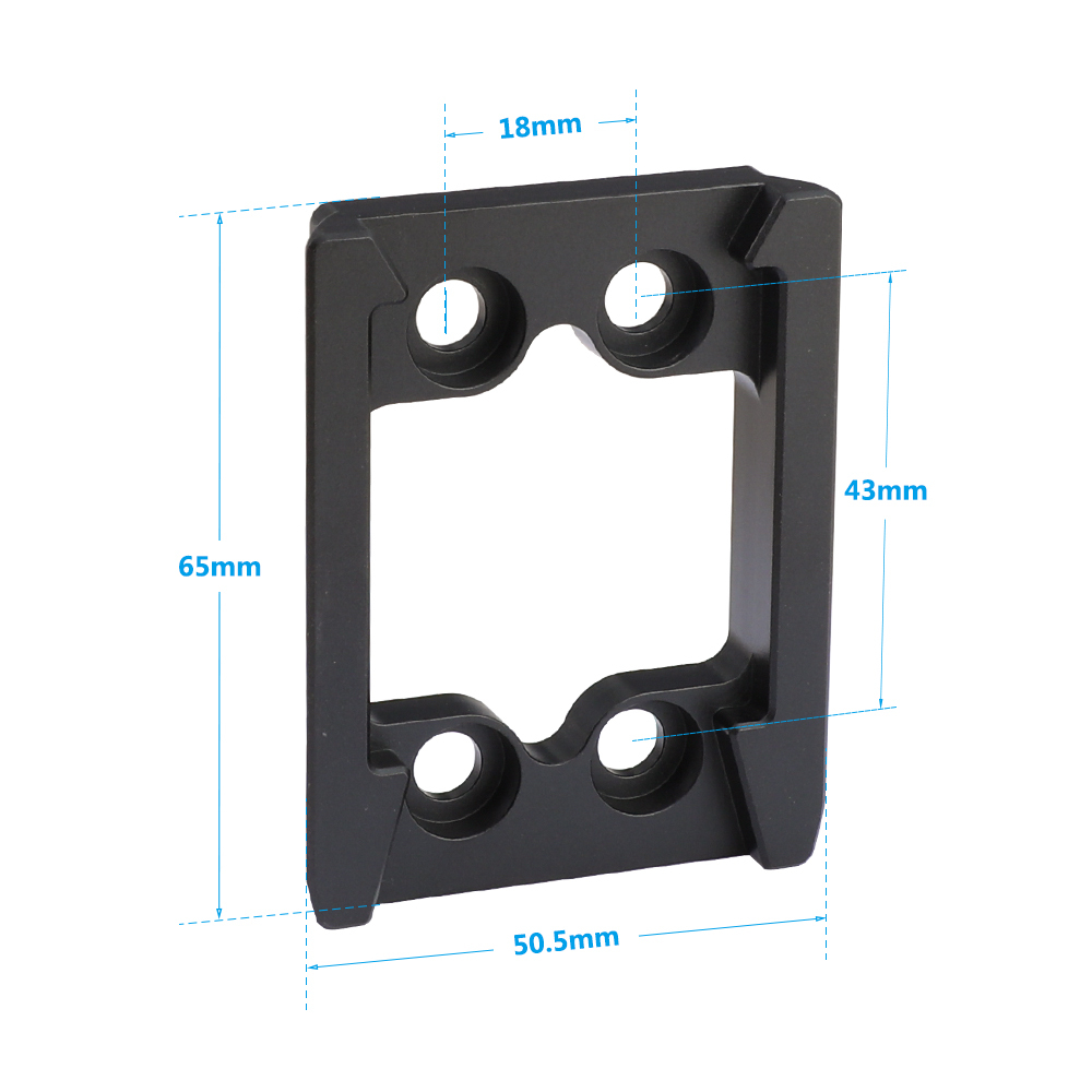 CAMVATE Manfrotto Style Quick Release Base Plate Adapter With 1/4" Mounting Points For DSLR Camera Cage Rig