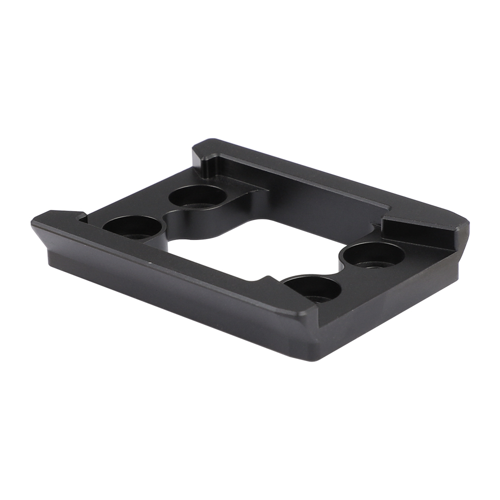 CAMVATE Manfrotto Style Quick Release Base Plate Adapter With 1/4" Mounting Points For DSLR Camera Cage Rig