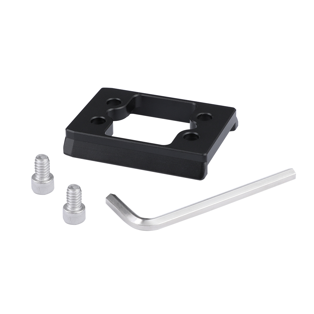 CAMVATE Manfrotto Style Quick Release Base Plate Adapter With 1/4" Mounting Points For DSLR Camera Cage Rig