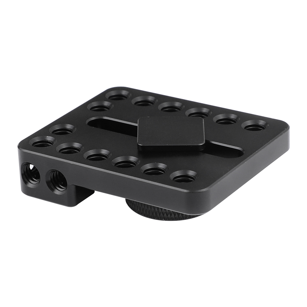 CAMVATE Versatile Top Cheese Plate With Shoe Mount & Thumbscrew For DSLR Camera Cage Setup