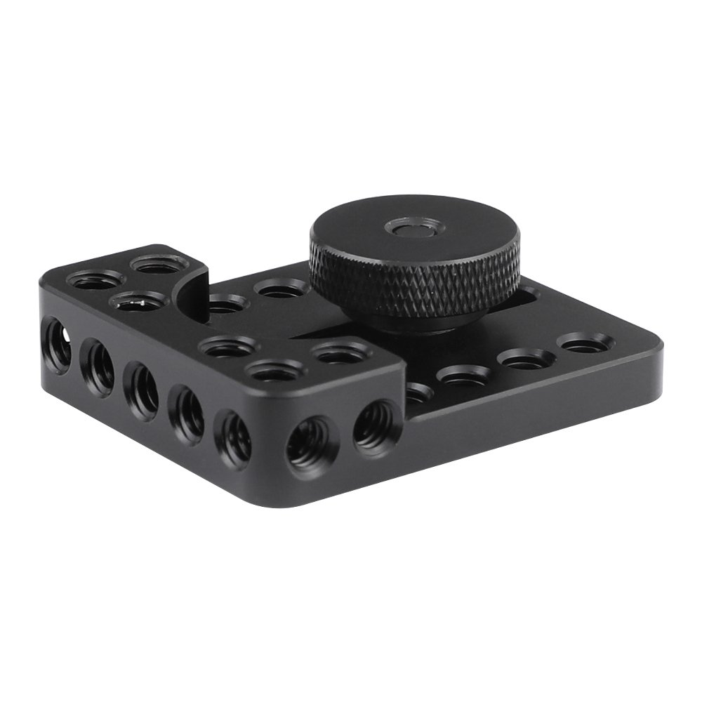 CAMVATE Versatile Top Cheese Plate With Shoe Mount & Thumbscrew For DSLR Camera Cage Setup