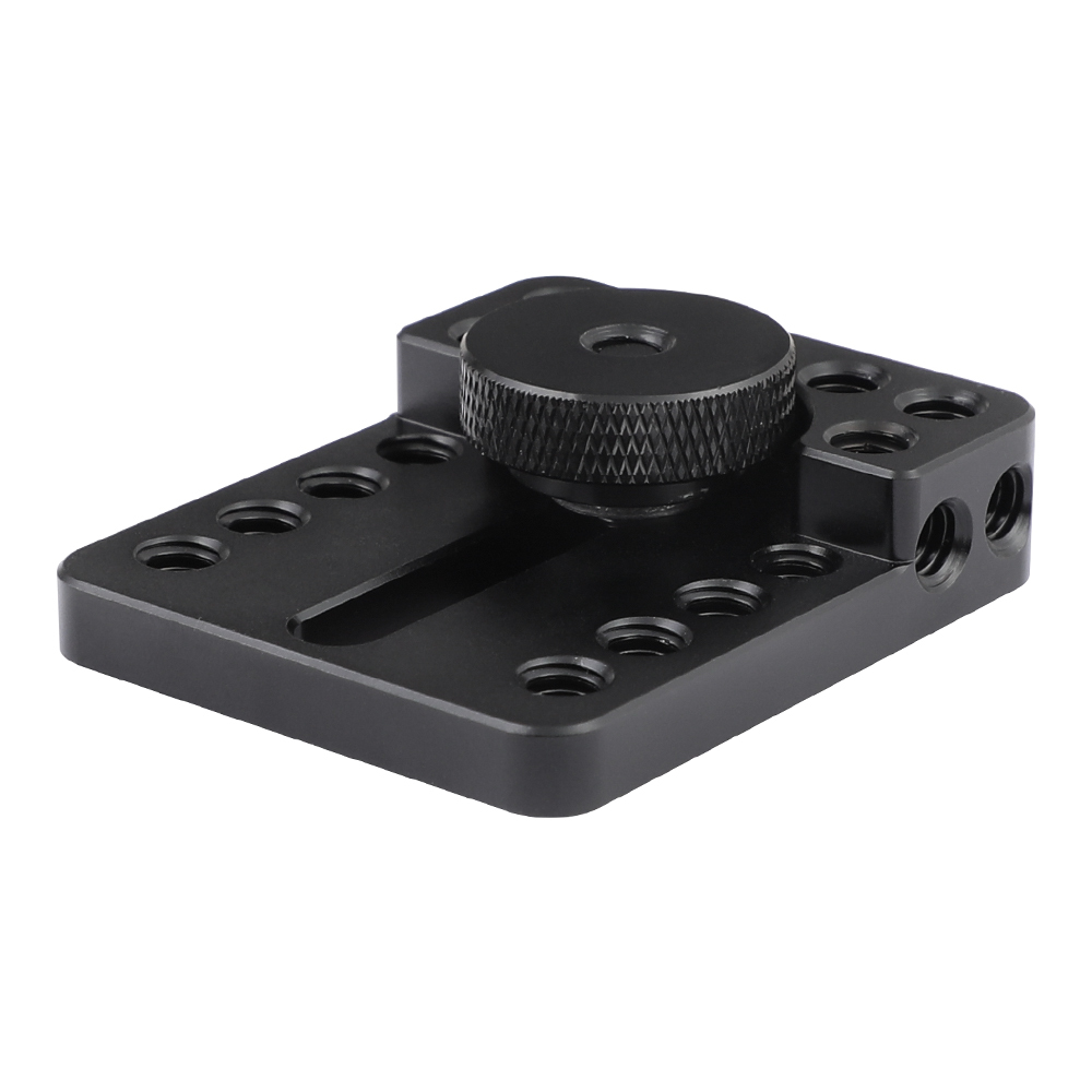 CAMVATE Versatile Top Cheese Plate With Shoe Mount & Thumbscrew For DSLR Camera Cage Setup