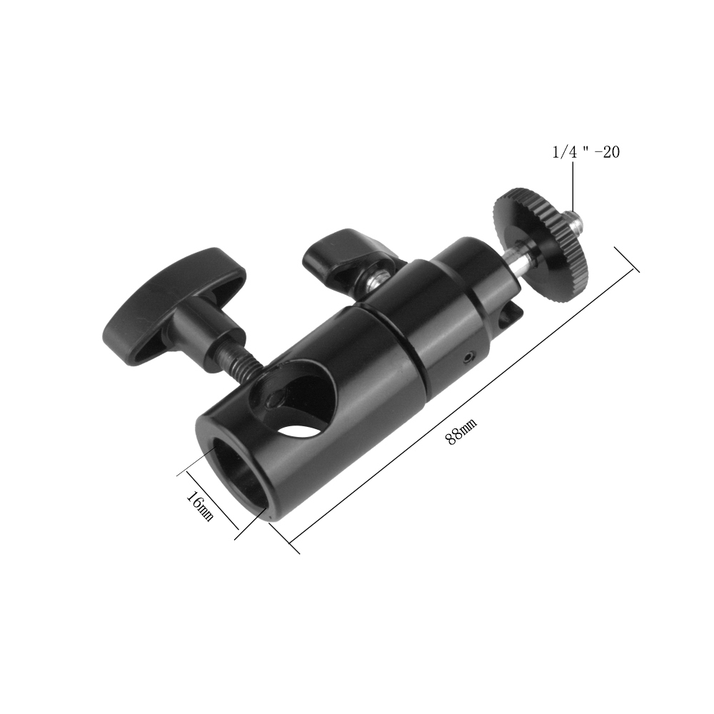 CAMVATE 1/4"-20 Ball Head Holder + Light Stand Head + GoPro Monopod Mount Adapter For HD HERO 1 2 3 4