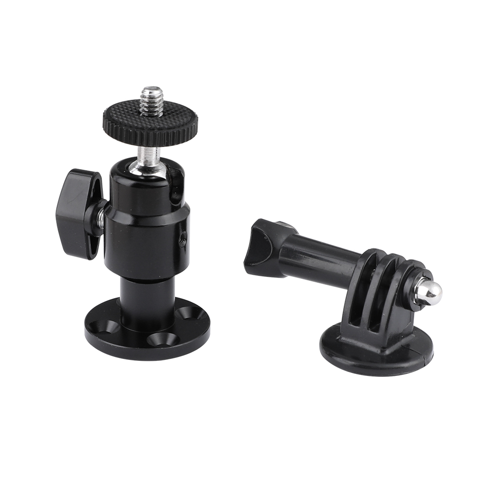 CAMVATE 1/4"-20 Ball Head Holder With Wall-mounted Base + GoPro Monopod Mount Adapter For HD HERO 1 2 3 4