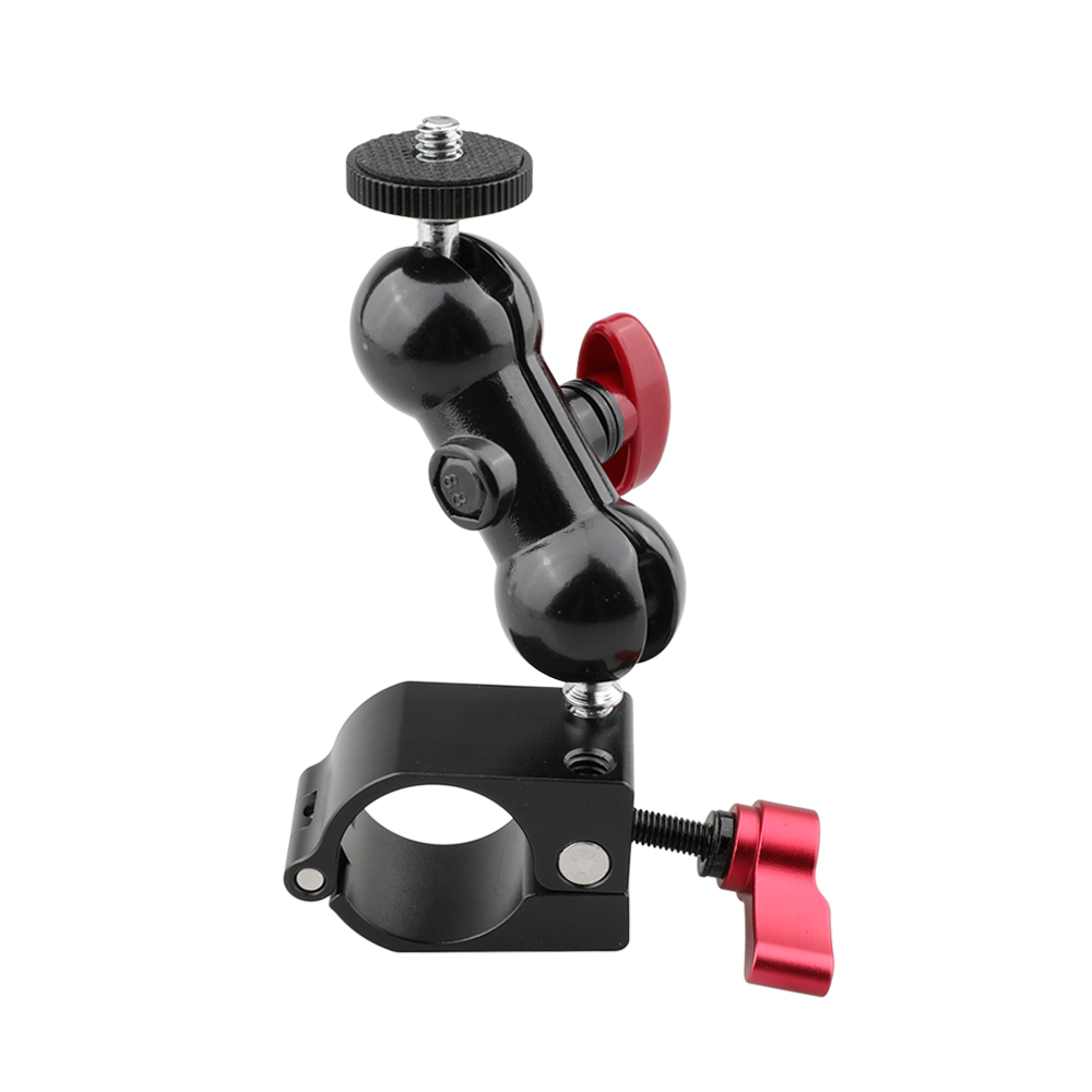 CAMVATE 25mm Rod Clamp With 1/4" Ball Head 360 Degree Swivel Monitor Support For DJI Ronin-M Handheld Gimbal (2 Pieces)