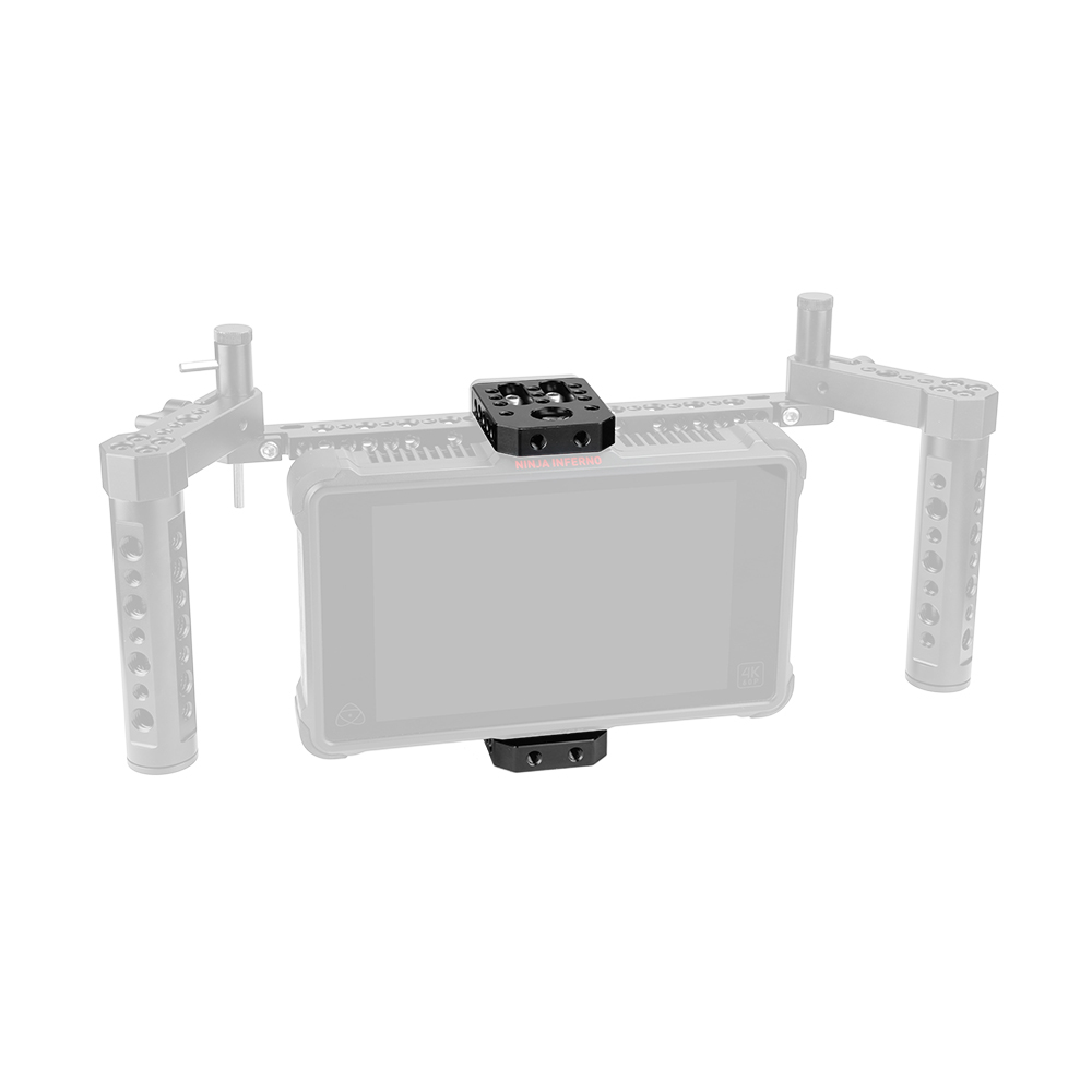 CAMVATE Universal Base Plate Cheese Plate With 1/4" Threads For Director's Monitor Cage Kit (2 Pieces)