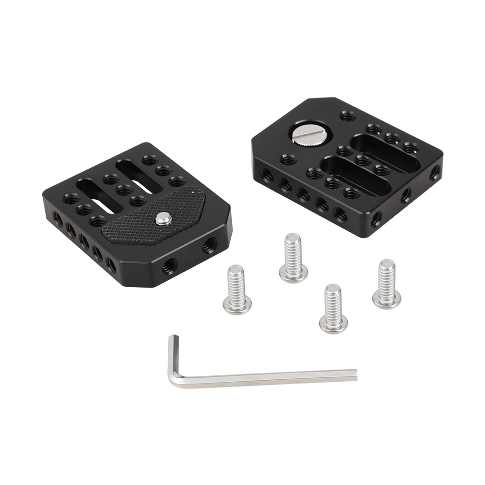 CAMVATE Universal Base Plate Cheese Plate With 1/4" Threads For Director's Monitor Cage Kit (2 Pieces)