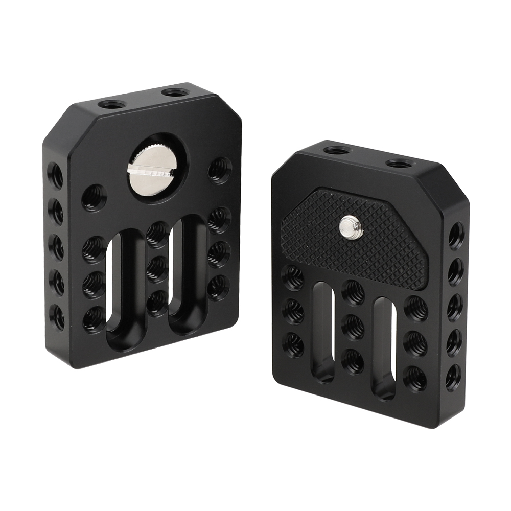 CAMVATE Universal Base Plate Cheese Plate With 1/4" Threads For Director's Monitor Cage Kit (2 Pieces)