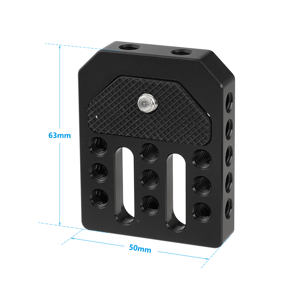 CAMVATE Universal Base Plate Cheese Plate With 1/4" Threads For Director's Monitor Cage Kit (2 Pieces)