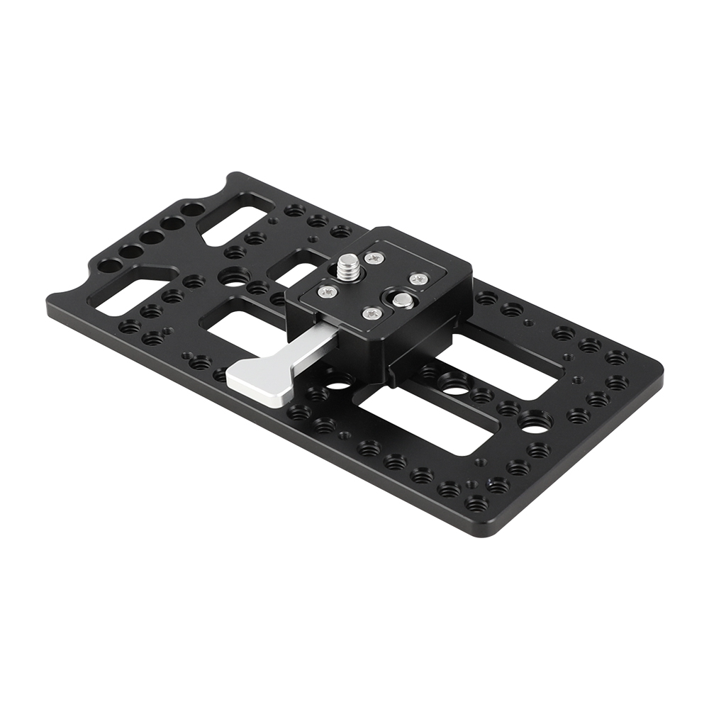 CAMVATE Power Splitter Cheese Plate With Quick Release Female V-Lock Dock & Male V-Lock Mount For DSLR Camera Battery