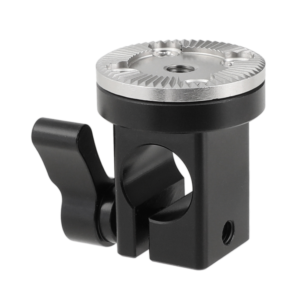 CAMVATE 15mm Single Rail Rod Clamp With M6 ARRI Style Rosette Mount For DSLR Camera Cage Handgrip