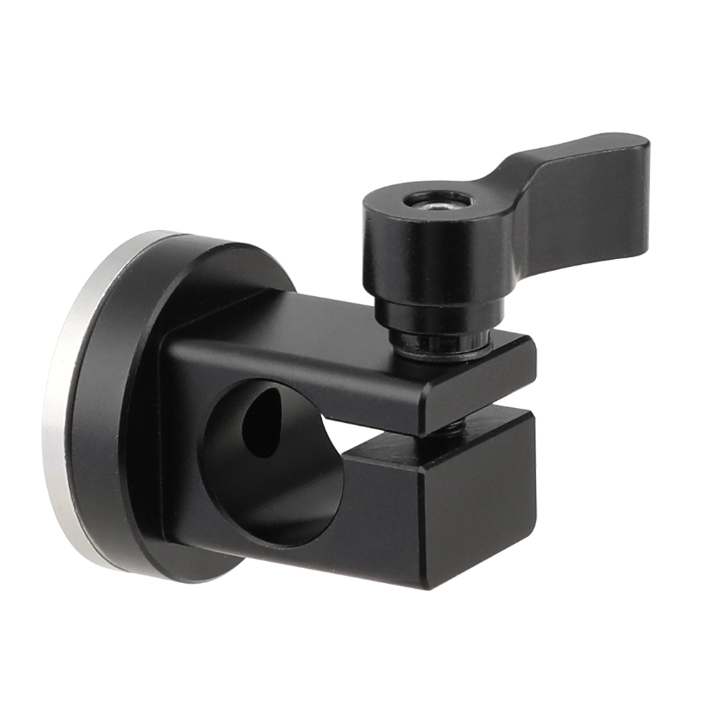 CAMVATE 15mm Single Rail Rod Clamp With M6 ARRI Style Rosette Mount For DSLR Camera Cage Handgrip