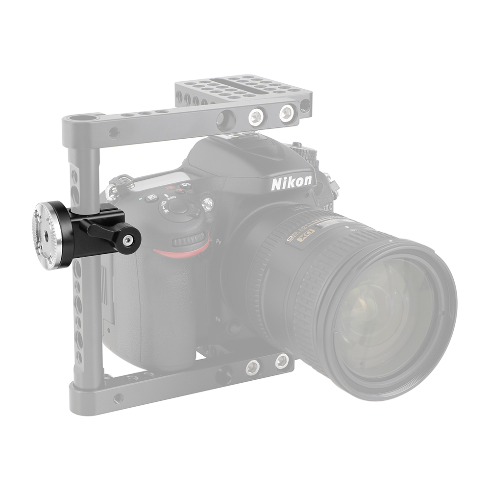 CAMVATE 15mm Single Rail Rod Clamp With M6 ARRI Style Rosette Mount For DSLR Camera Cage Handgrip
