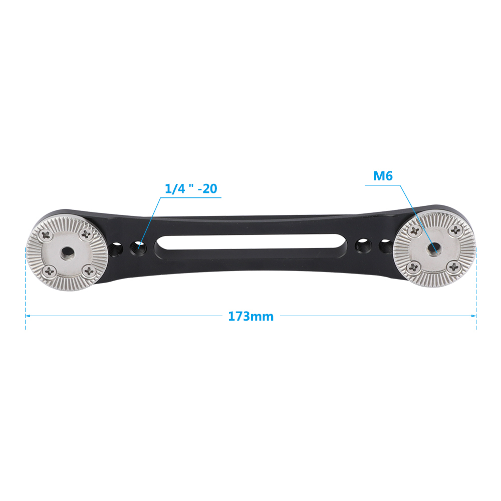 CAMVATE Quick Release NATO Rail Extension Arm With Double-ended M6 ARRI Rosette Mount For Shoulder Rig