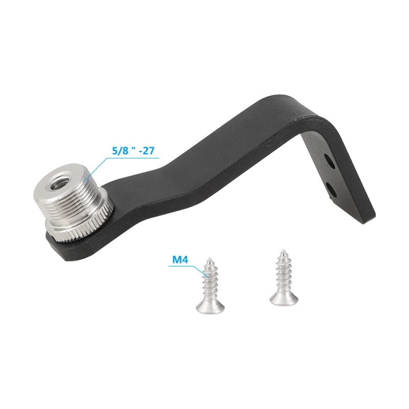 CAMVATE Microphone Screw Adapter 5/8'' Male To 1/4'' Female With Right Angle Type Pedestal Wall / Table / Ceiling Mount