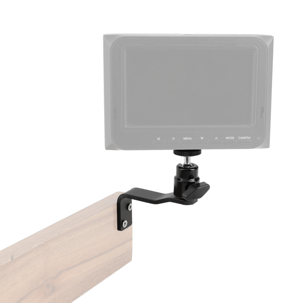 CAMVATE Adjustable Ball Head 1/4"-20 Screw Connector With Right Angle Type Pedestal Wall / Table / Ceiling Mount