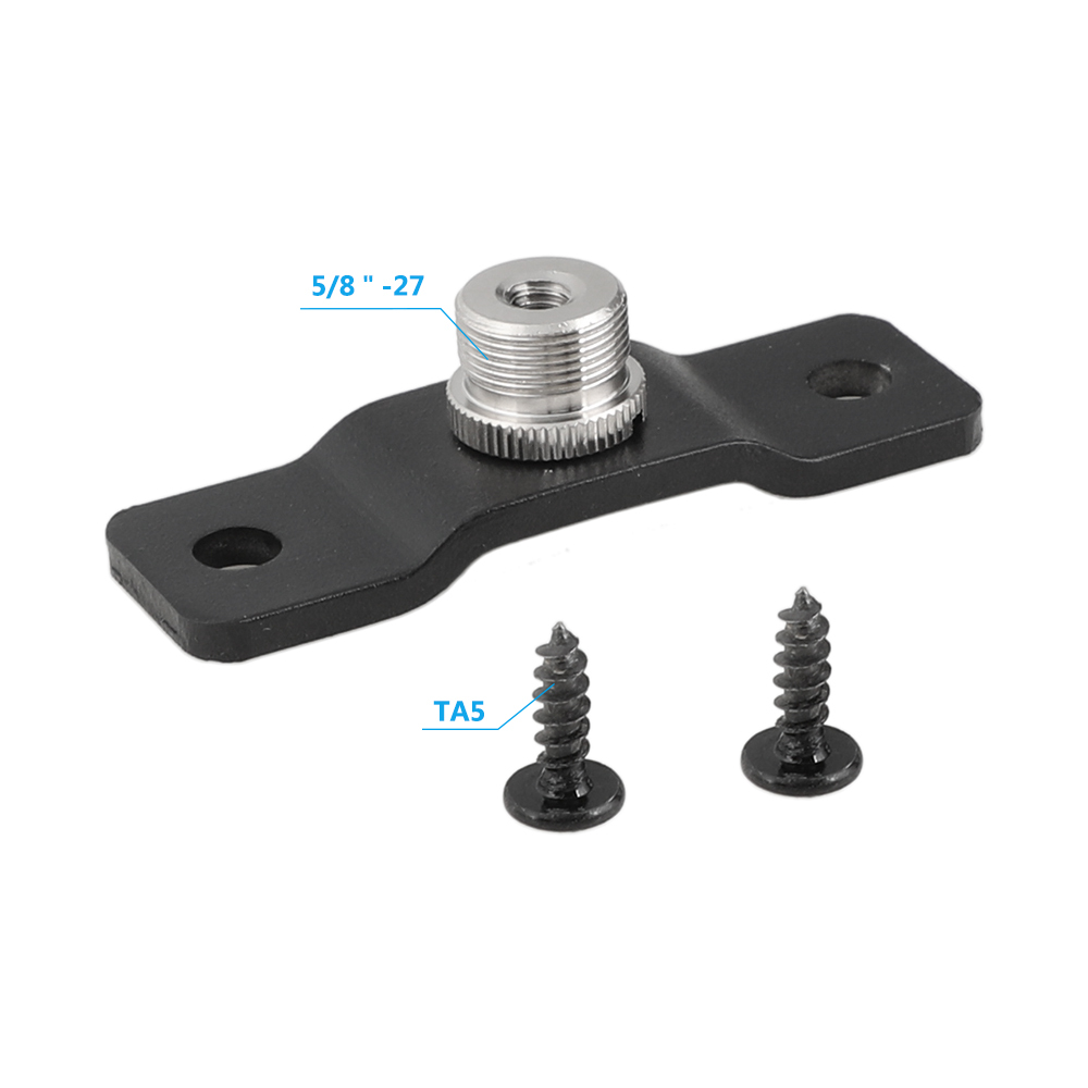 CAMVATE 5/8'' Male To 1/4'' Female Microphone Screw Adapter With Bottom Pedestal Wall / Table / Ceiling Mount