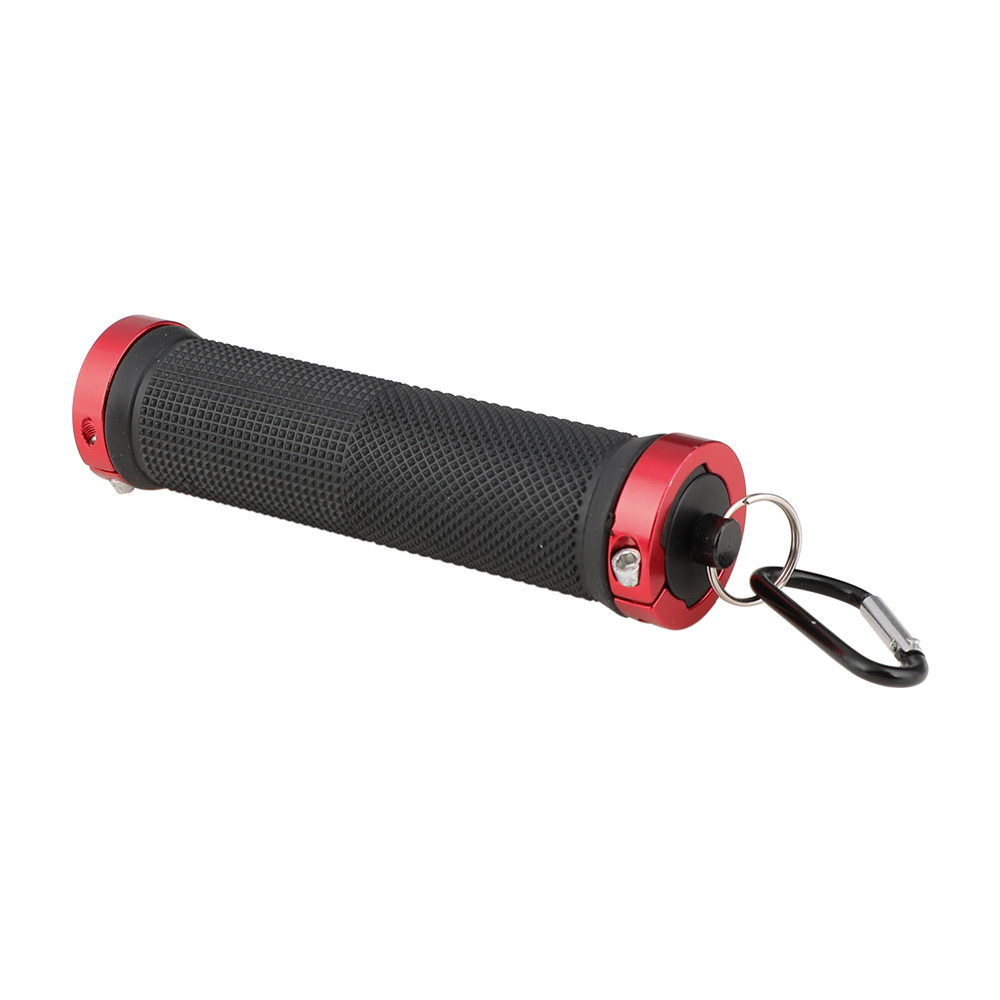 CAMVATE 1/4"-20 Rubber Handgrip Support Stabilizer With Split Ring For DSLR Video Flash Light (Red Locking Ring)