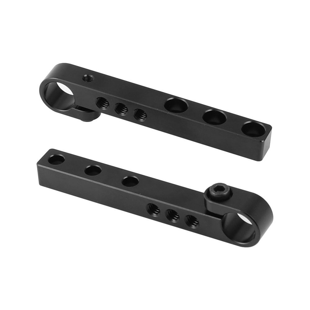 CAMVATE 106mm Aluminum Cross Bar Replacement Part With 15mm Single Rod Adapter For DIY Camera Cage Rig (A Pair)