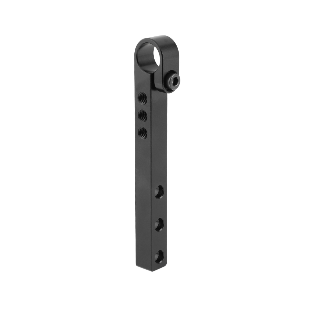 CAMVATE 124mm Aluminum Cross Bar With 15mm Single Rod Adapter Top Rail  Bottom Rail For DLSR Camera Cage Kit (A Pair)